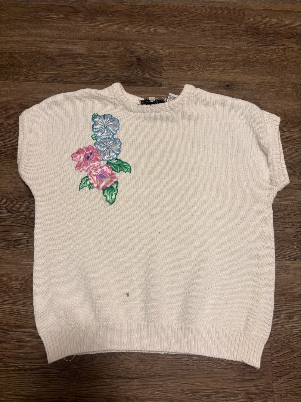 vintage floral sweater